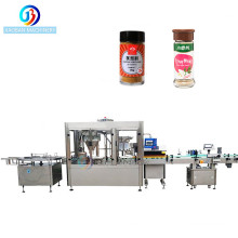 Automatic Dry Curry Chilli Spices Powder  Filler Machine Prices / Filling Capping Labeling Line for Bottles Jars